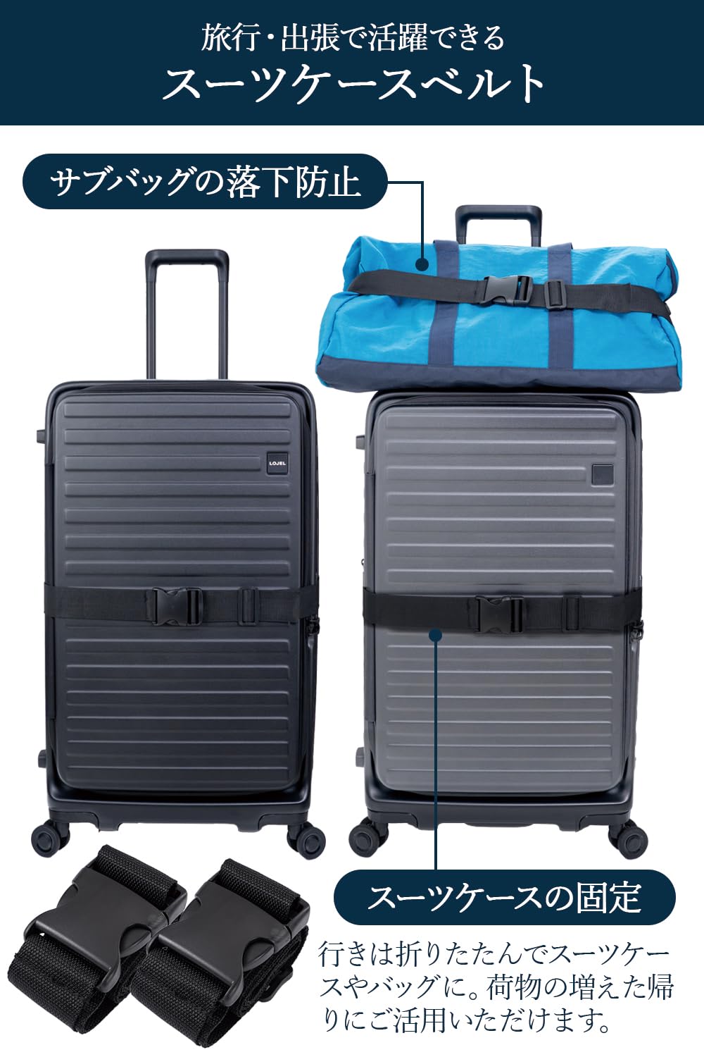 ルフトハンザ　スーツケースベルト　バゲージ　ストラップ　計量機能 ルフトハンザ航空スーツケースベルトストラップ Lufthansa Strap